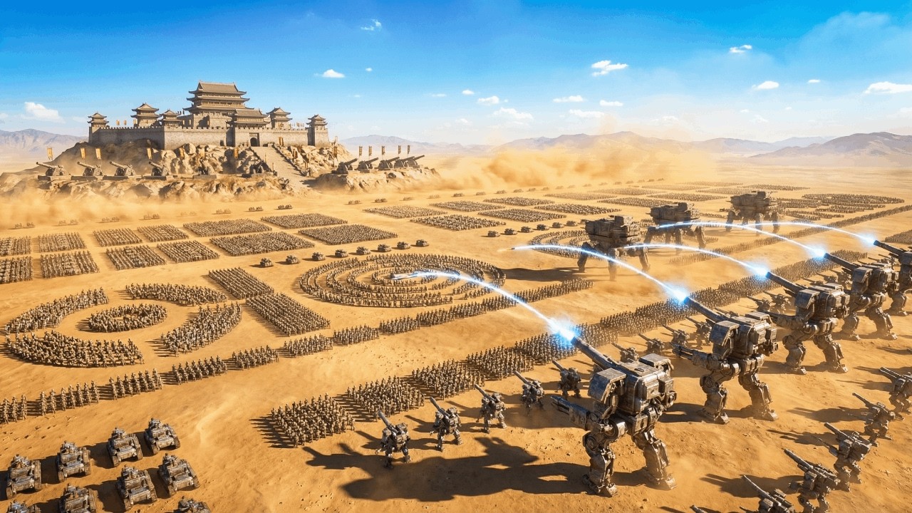Total Fortress INVASION: 4,700,000 Monsters vs 10 Military Drones & Tanks! UEBS 2