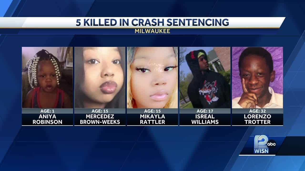 Milwaukee woman sentenced to prison for fatal Mother's Day crash that killed 5