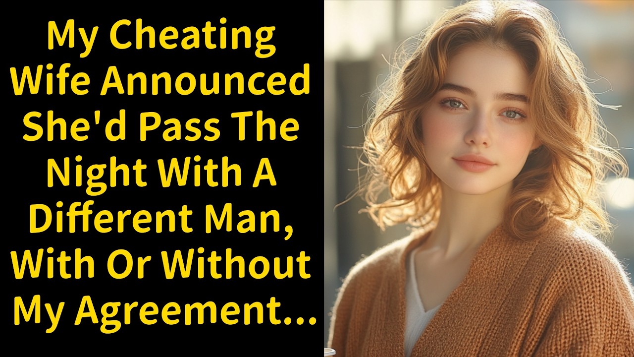 My Cheating Wife Announced She'd Pass The Night With A Different Man, With Or Without My Agreement..