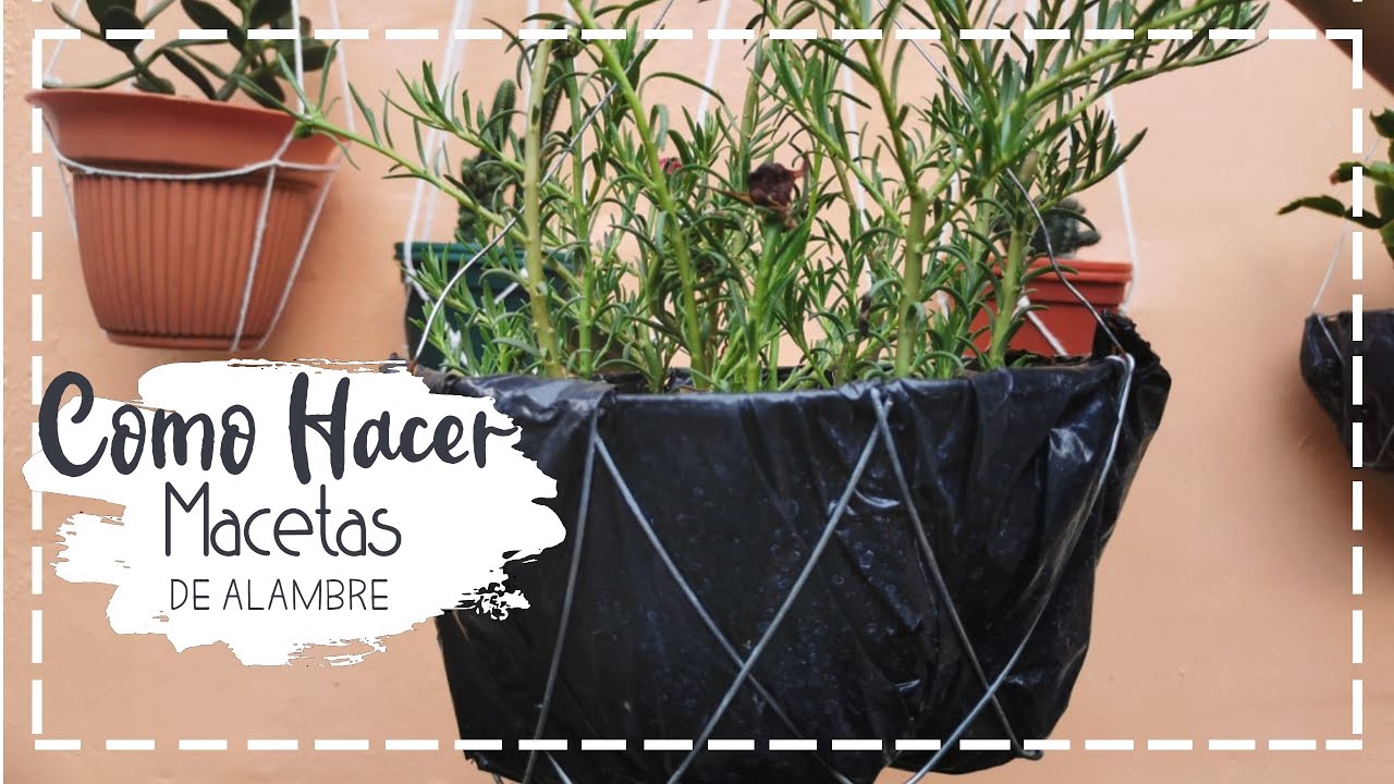 Como Hacer Macetas de Alambre, Muy Económicas