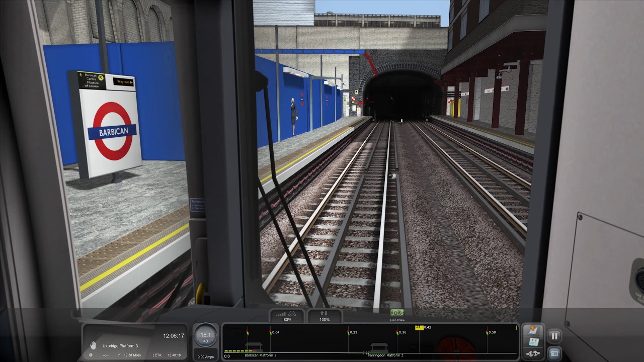 Train Simulator 2020: Metropolitan Line. Aldgate-Uxbridge (All stations) 4K