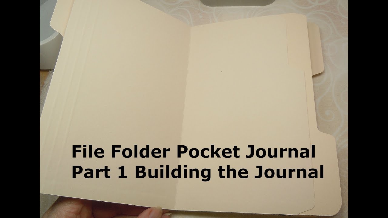 File Folder Pocket Journal Part 1 Building the Journal