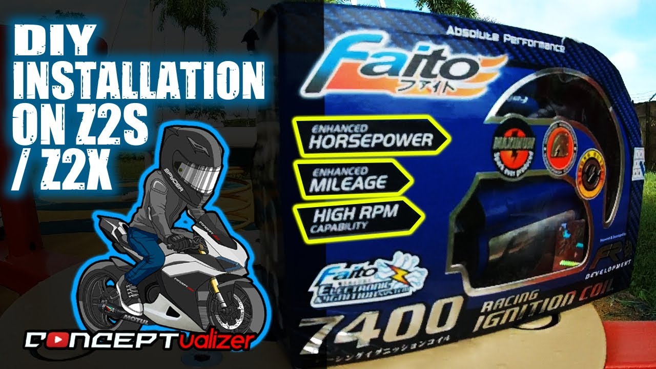 Faito 7400 Universal Racing Ignition Coil DIY Installation Tutorial For Z2S / Z2X and other bikes