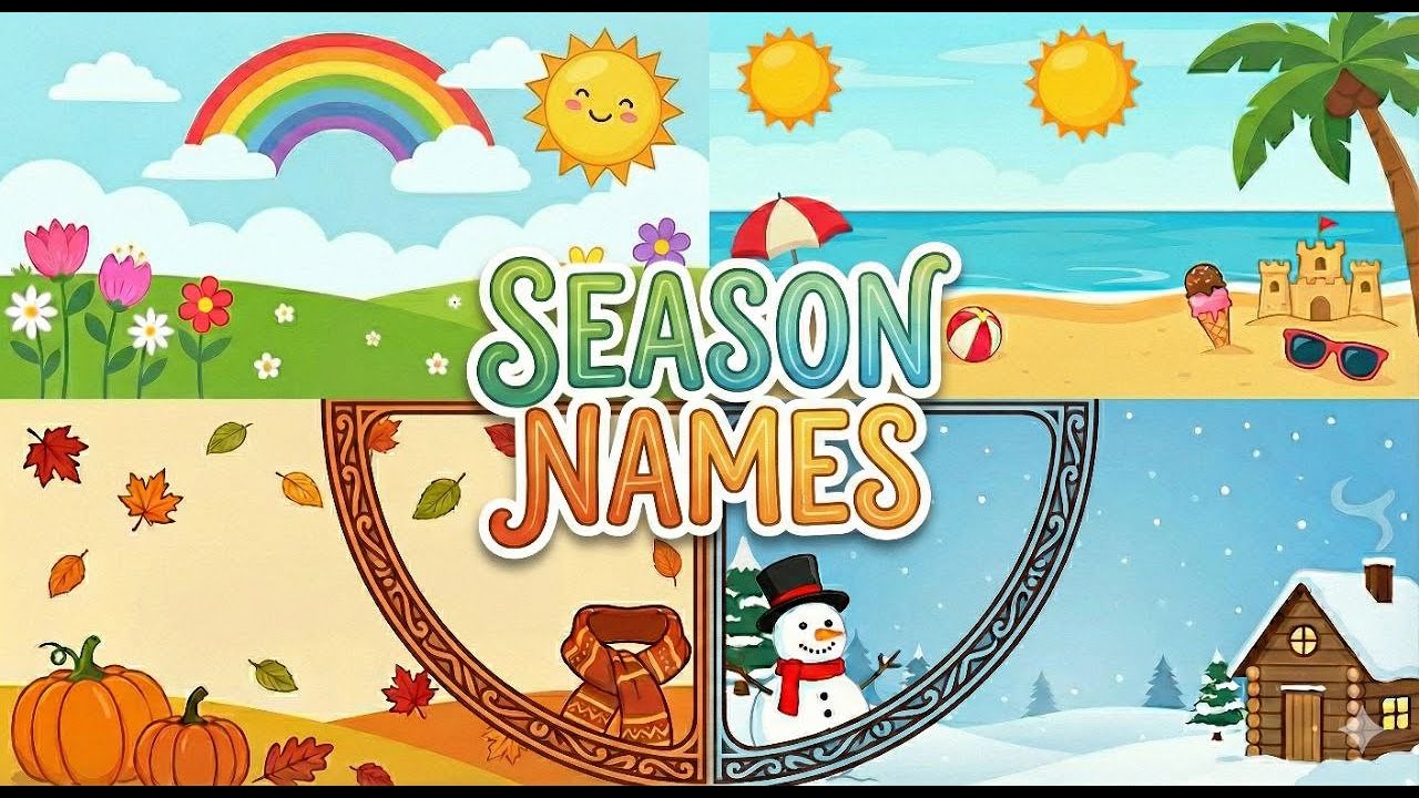 Season Names| ऋतुओं के नाम🌸☀️🍁❄️#SeasonNames #LearnSeasons #LearningVideo #kidsvideo #SchoolLearning