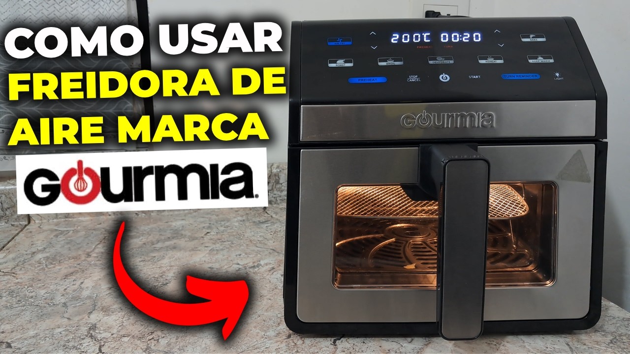 Como usar una freidora de aire Gourmia: Guía completa desde Cero