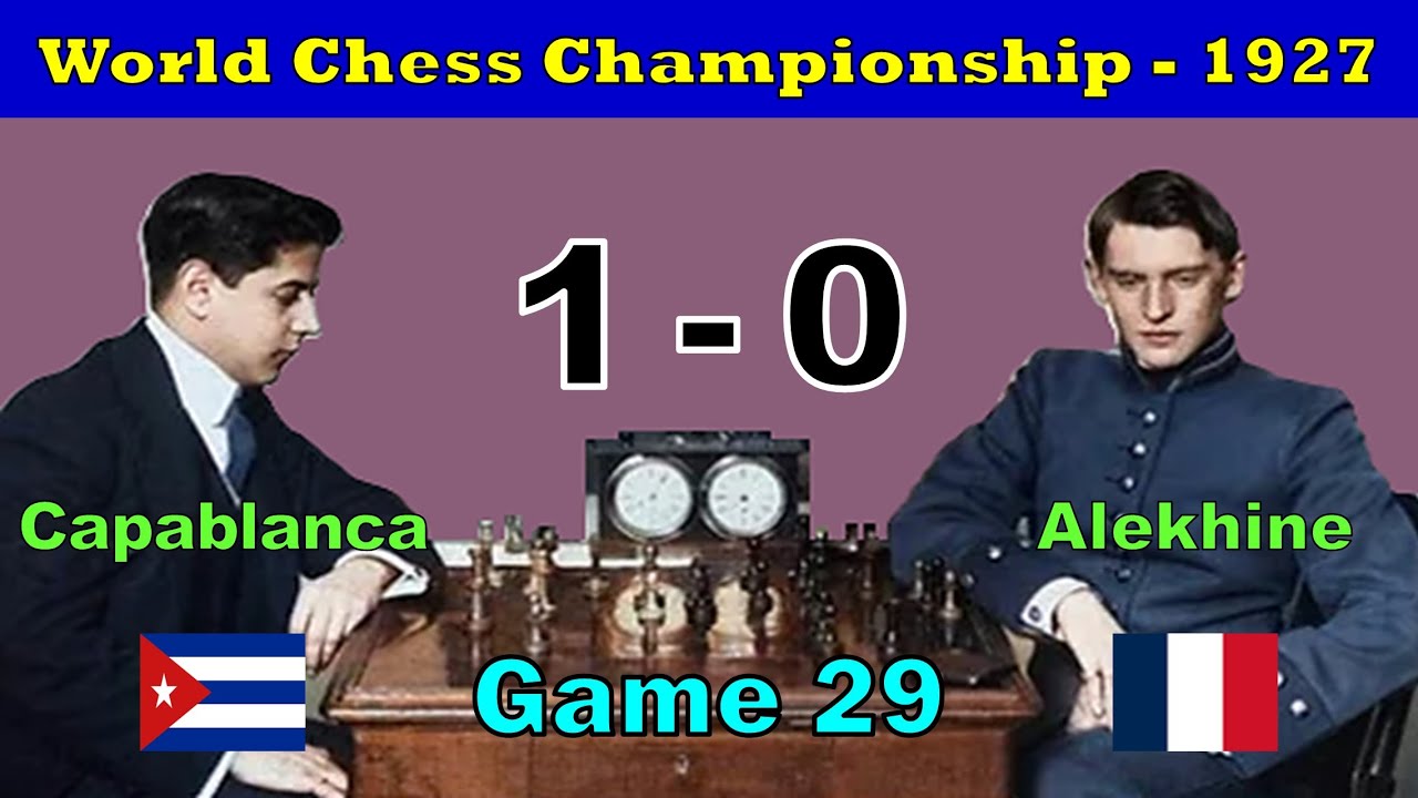 Capablanca vs Alekhine / Game 29 / World Championship -1927
