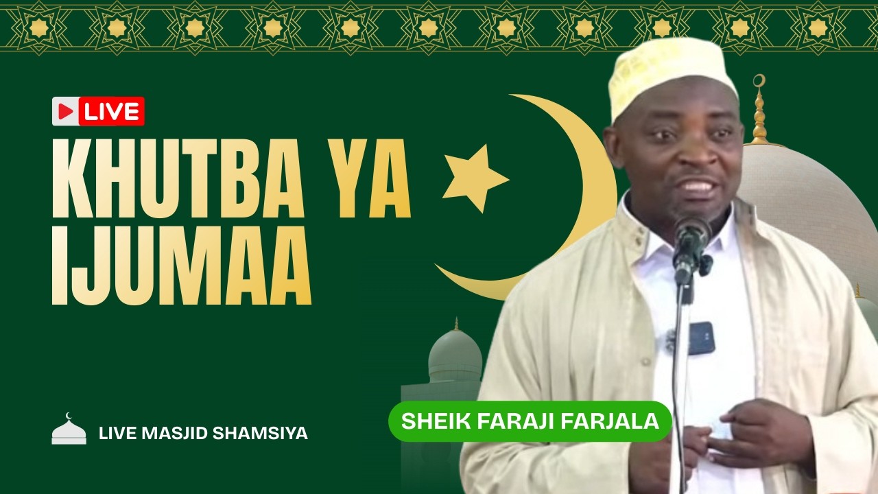 🔴Live  KHUTUBA YA IJUMAA - NA SHEIKH FARAJI FARJALA - MASJID SHAMSIYA KAWE, DSM - 13.03.2026