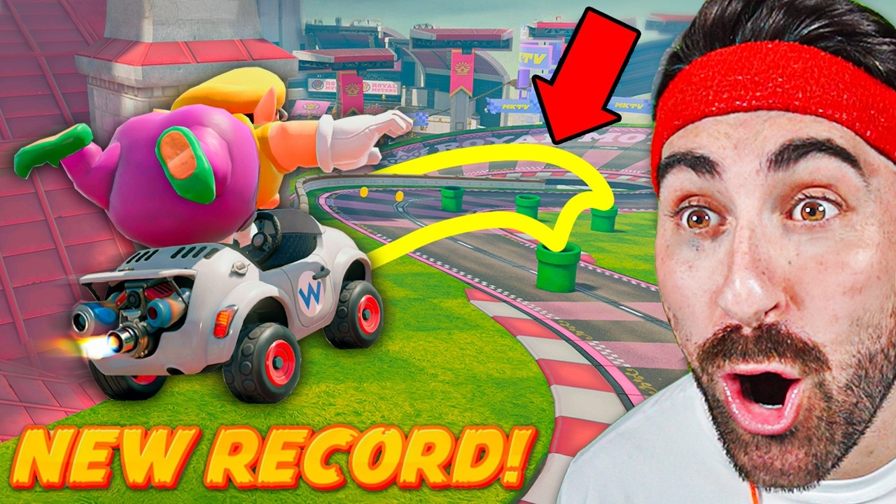 Reacting to EVERY World Record in Mario Kart World!