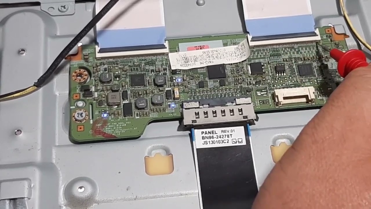 TV SAMSUNG UN48J5200 DÚVIDA  COMO FAZER UM JAMP NA PLACA T-COM