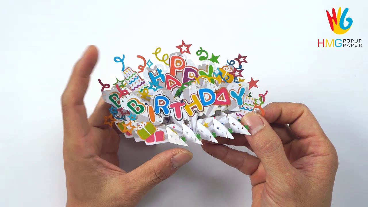 How to make Popup Card 3D for Birthday