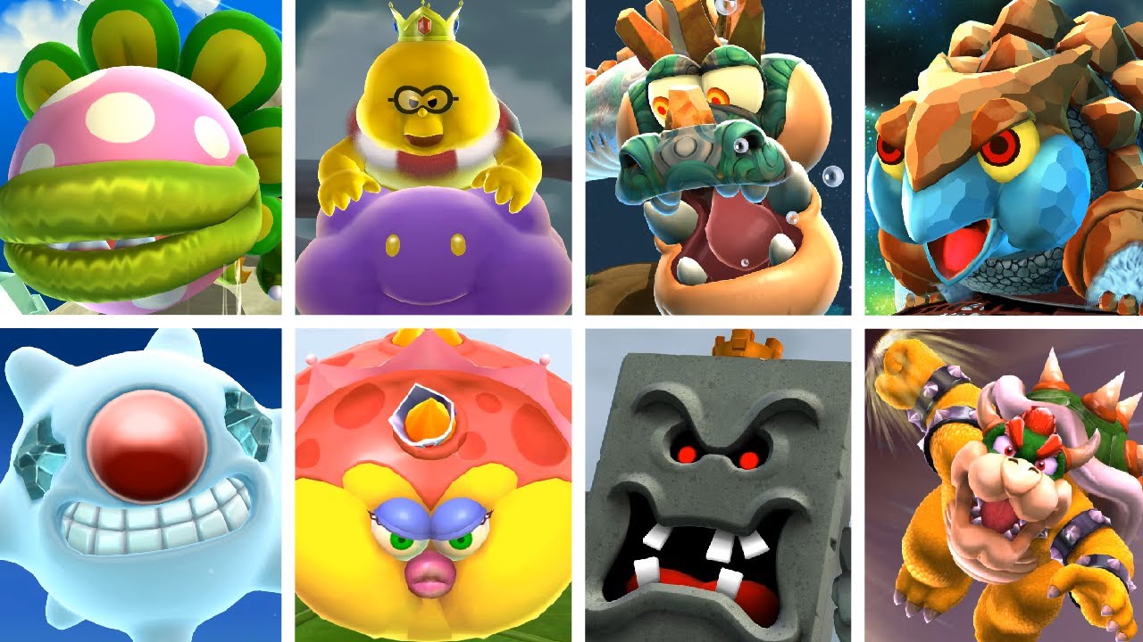 Super Mario Galaxy 2 HD - All Bosses (No Damage)