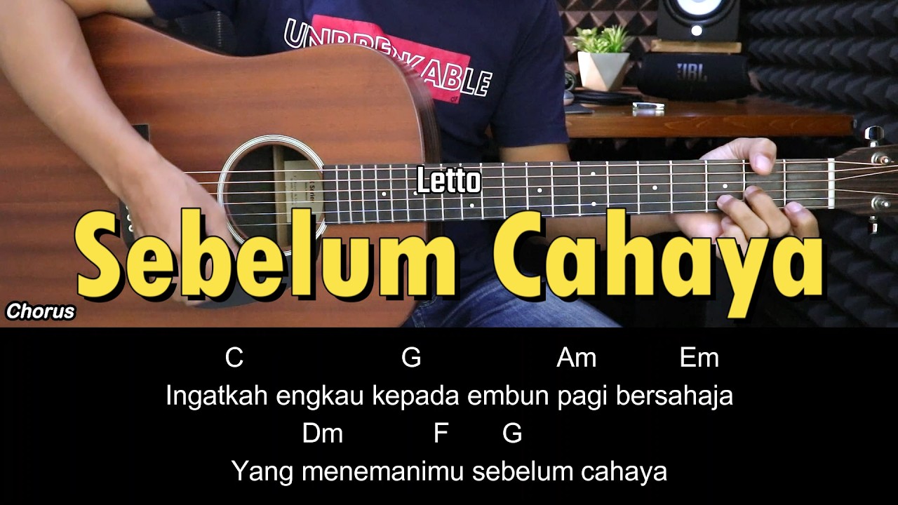 Sebelum Cahaya - Letto | Tutorial Chord Gitar Mudah dan Lirik