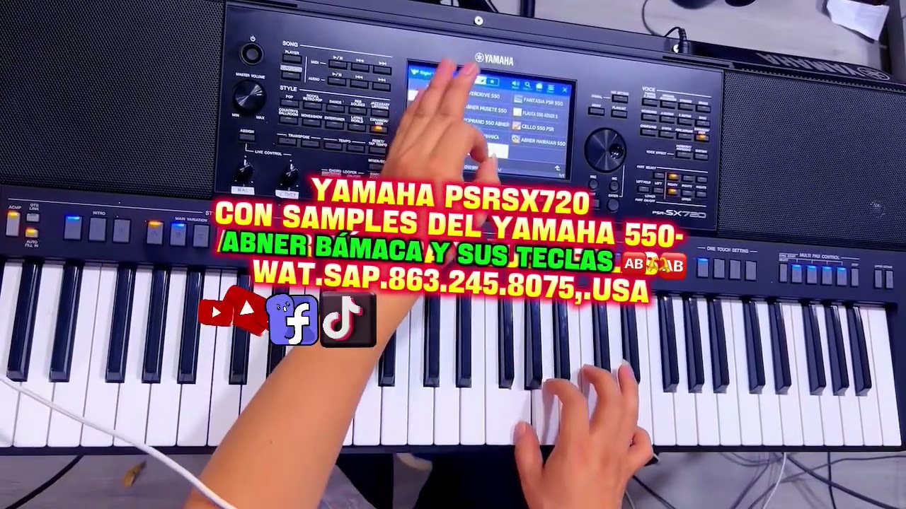Yamaha sx720 920 samples y ritmos