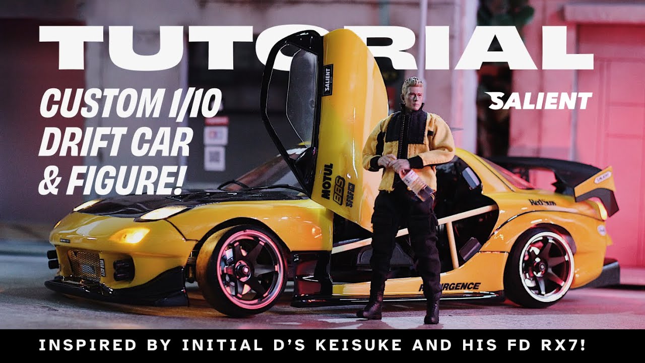 HOW TO: Paint and Assemble a Custom RC Drift Body and Scale Driver Action Figure