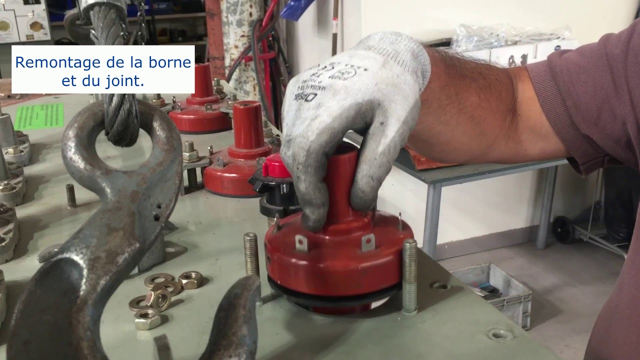 Remplacement borne embrochable endommagée PF250 + joint.