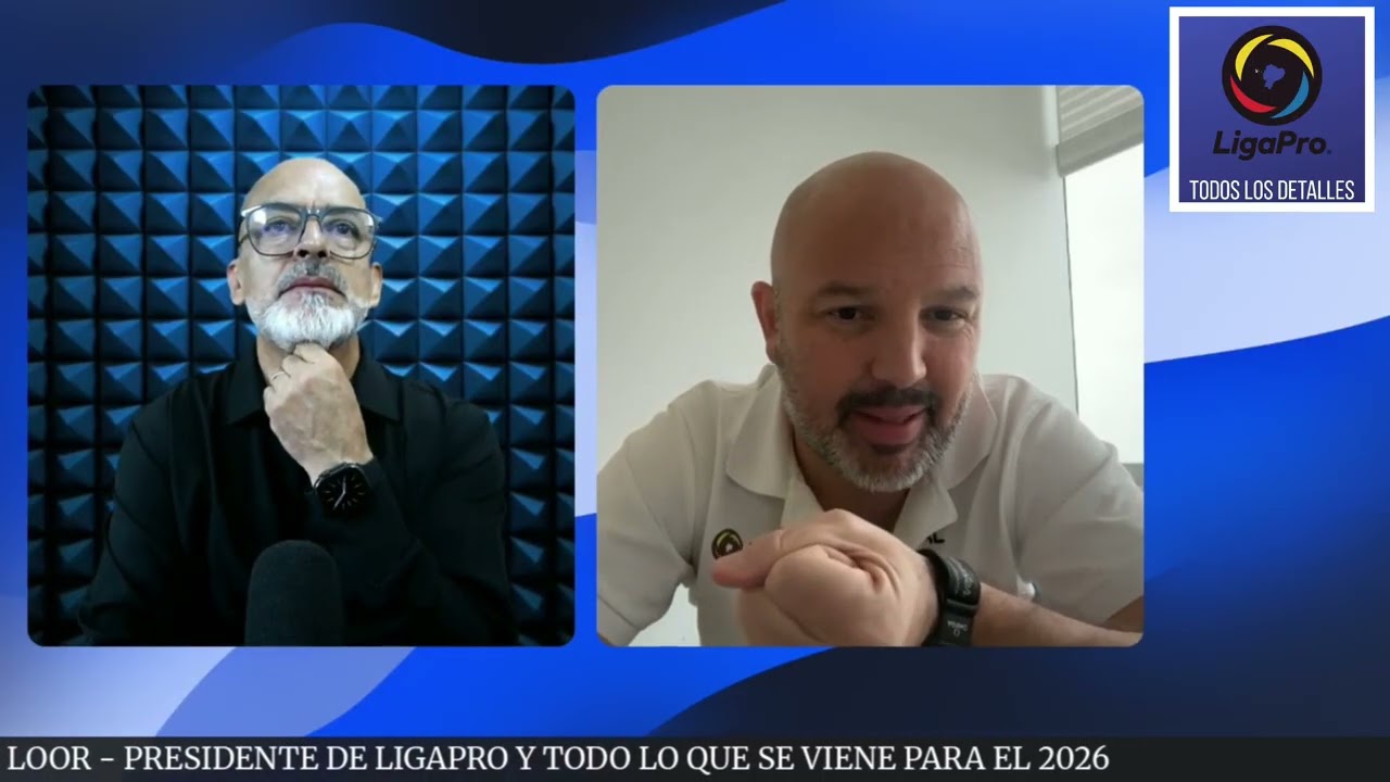  Miguel Ángel Loor hoy a fondo con Óscar Portilla, todas las novedades del torneo LigaPro 2026