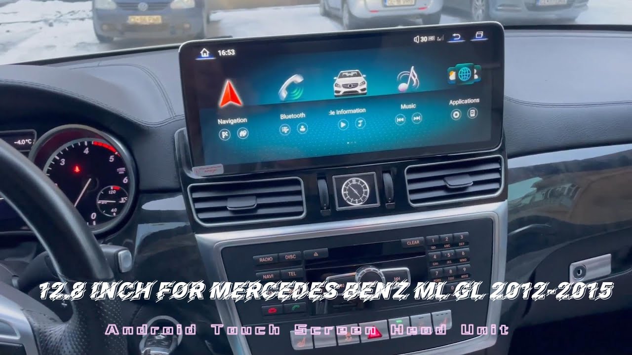 Carputech 12.8” Android Infotainment Screen for Mercedes-Benz ML & GL 2012–2015 | Navigation Upgrade