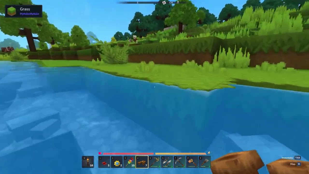 Skeleton banging shield Hytale