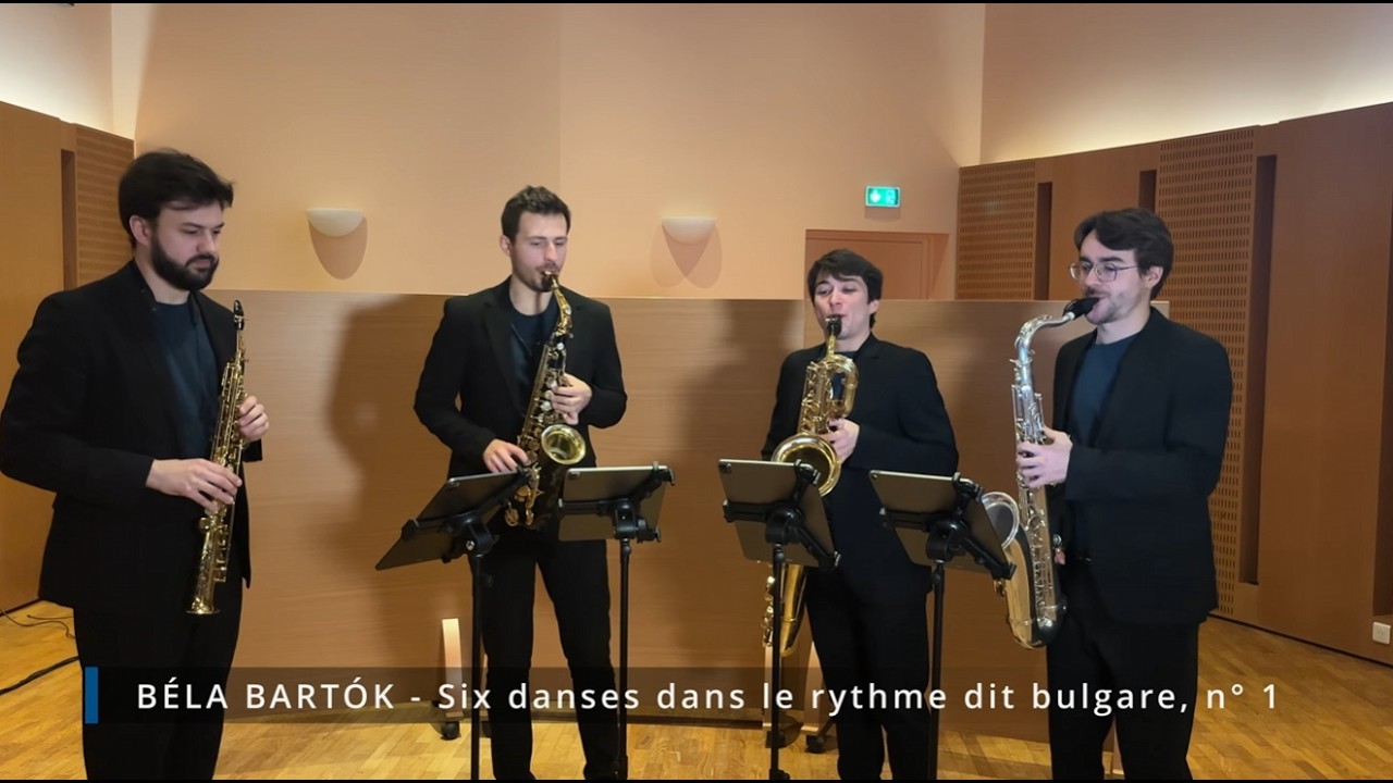 Bartók – Six danses dans le rythme dit bulgare (n°1) | Quatuor de saxophones – Quatuor Hypnos