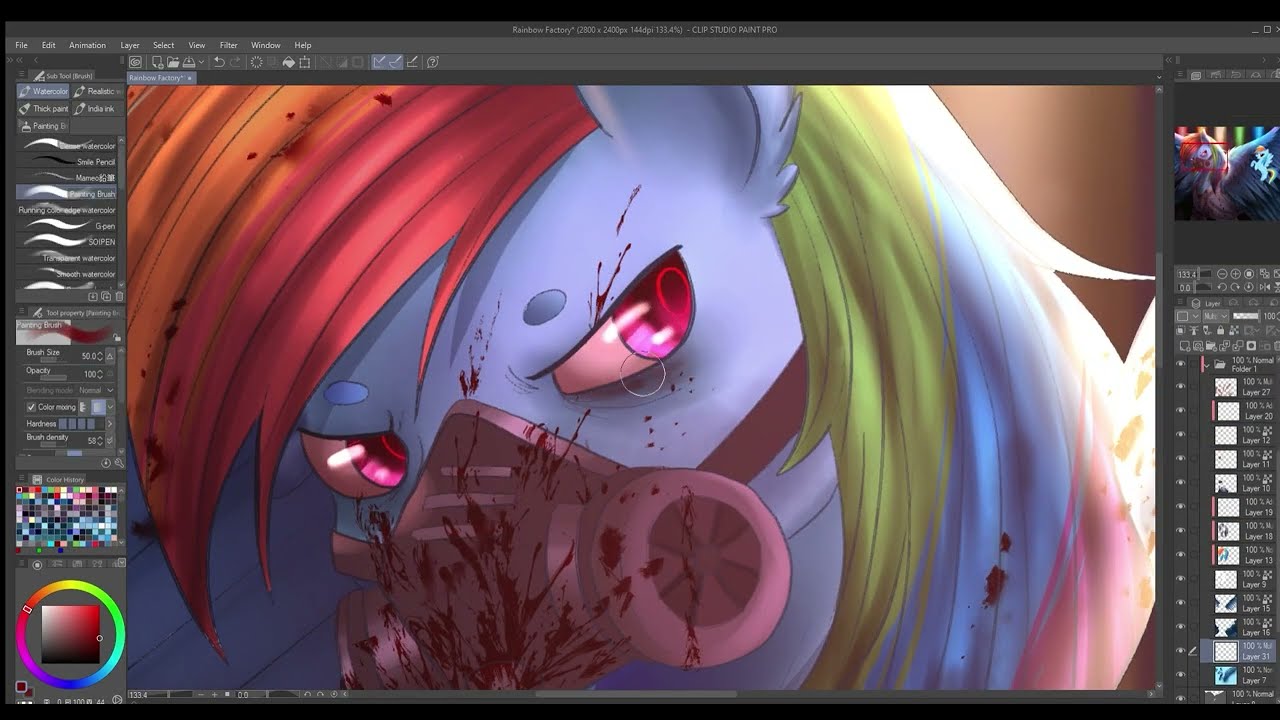 Rainbow Factory (MLP Creepypasta) [Speedpaint]