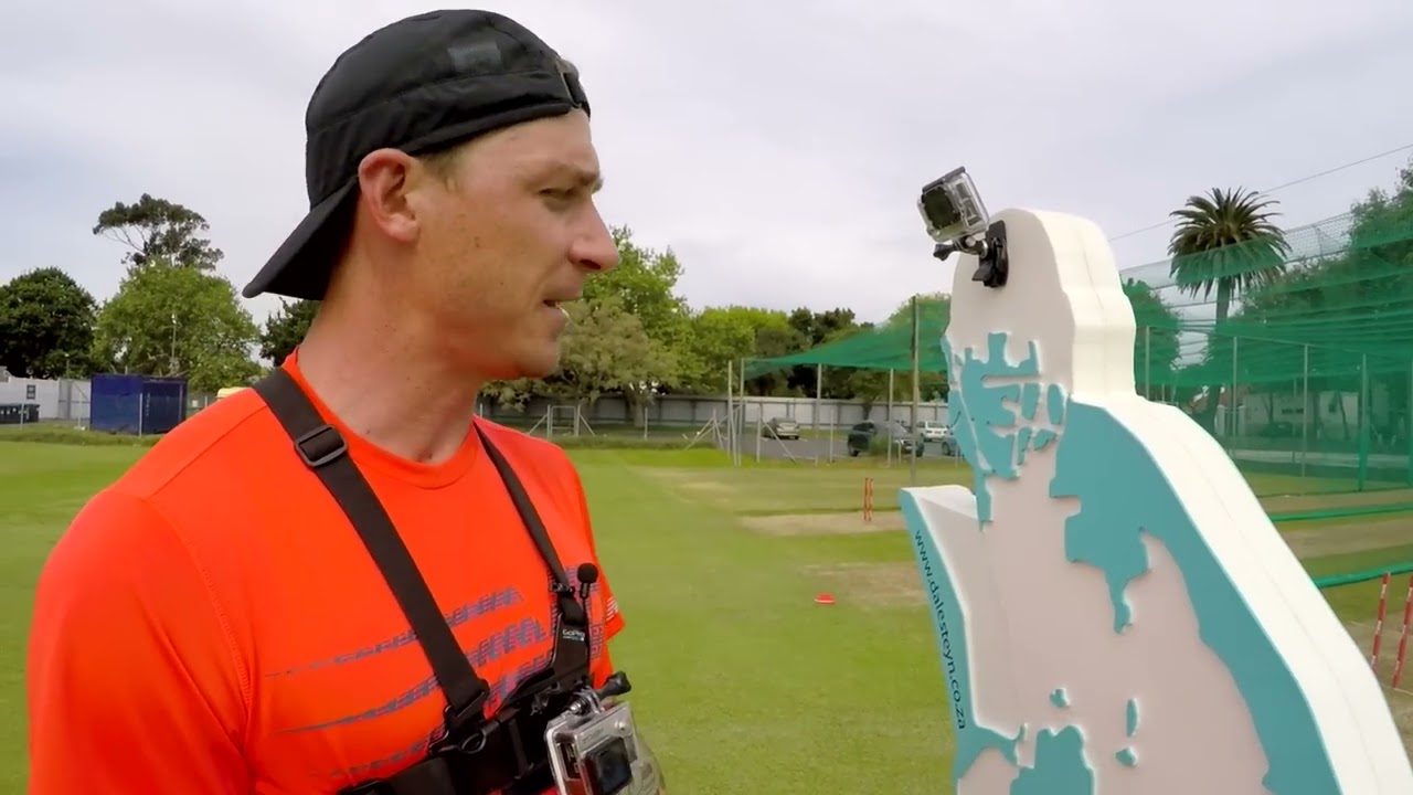 Dale Steyn attempts to break a GoPro!