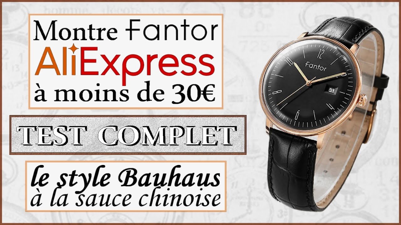 Test complet montre Fantor à moins de 30€. Le style Bauhaus à la sauce chinoise sur Aliexpress.