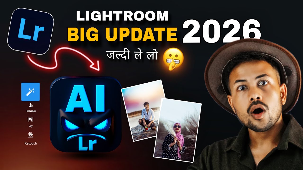Lightroom 2026&rsquo;s CRAZY New AI Tool: 1 Click Full Edit Tutorial for Beginners|Lightroom photo editing
