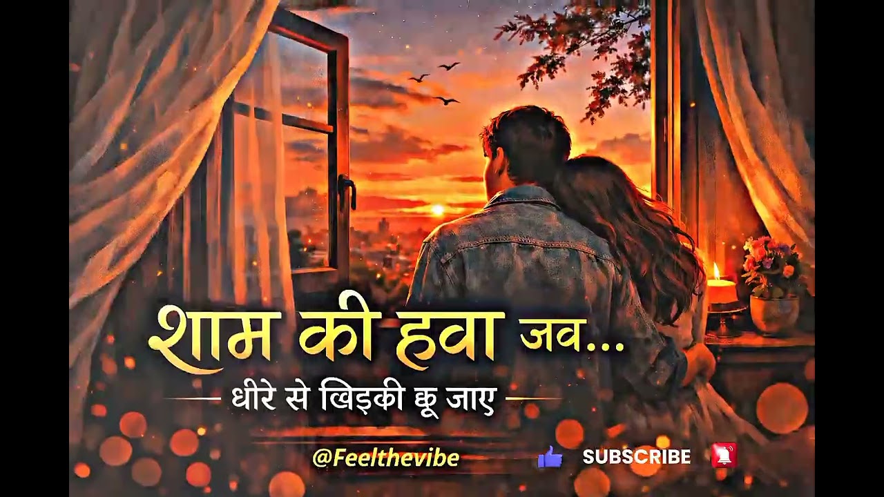 शाम की हवा जब धीरे से खिड़की छू जाए ❤️ | Romantic Love Song | @feelthevibe