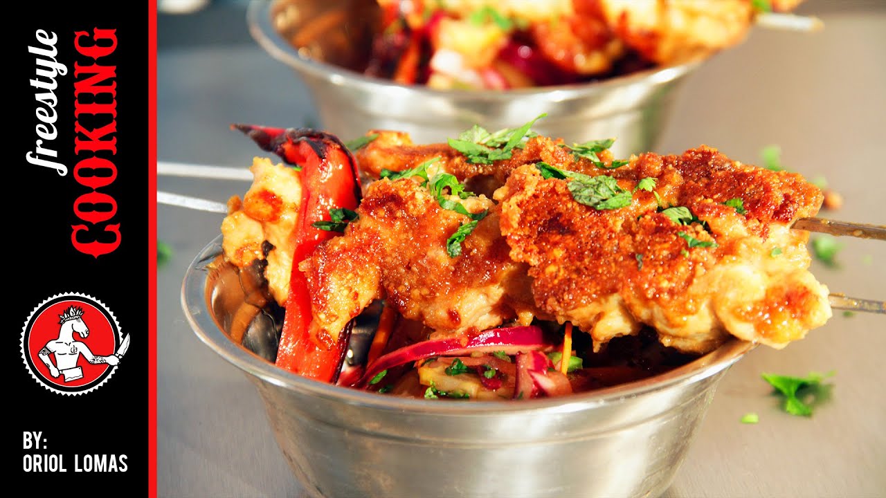 Satay Chicken Salad - Freestyle Cooking by Oriol Lomas