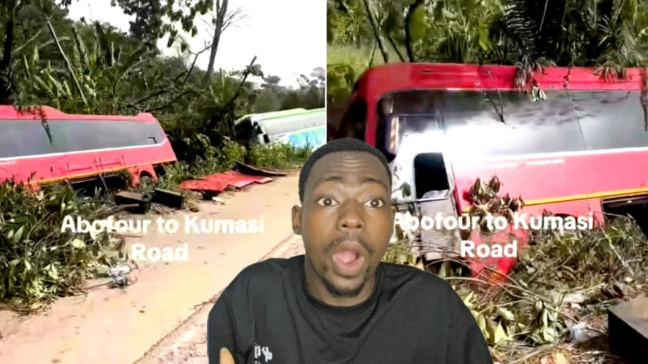 Bloodi Friday as two long buses crũsh on Accra-Kumasi road 