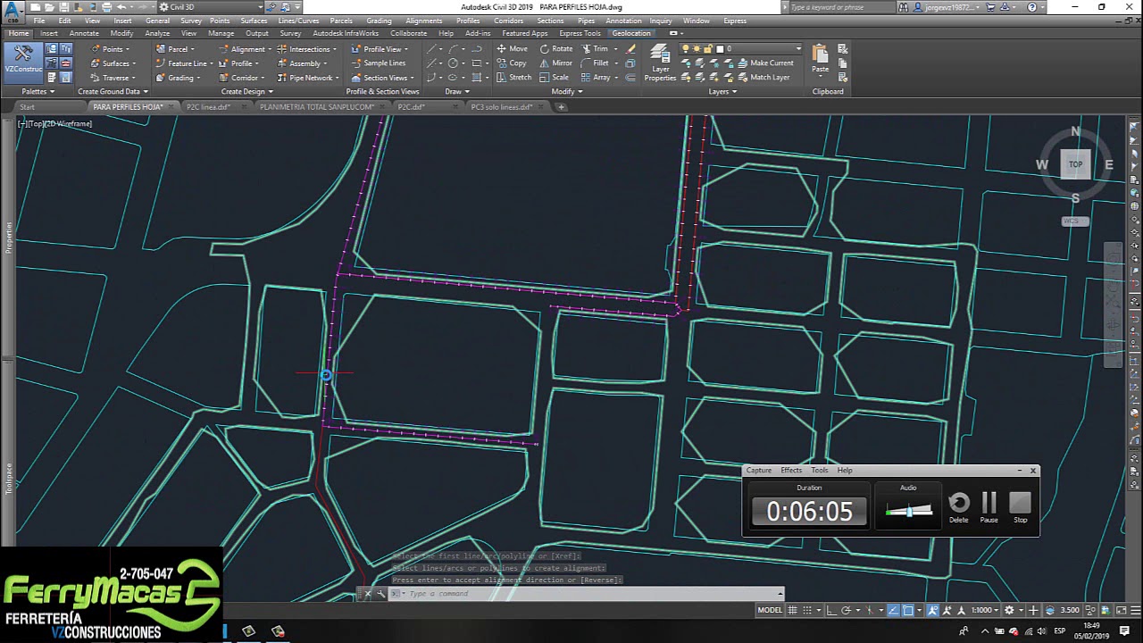 Diseño de Perfil usando SewerGems y AutoCad Civil 3D
