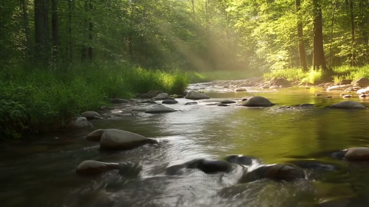 Forest River Sounds 🌊 Relaxing Nature Ambience for Sleep, Study & Stress Relief (4K)
