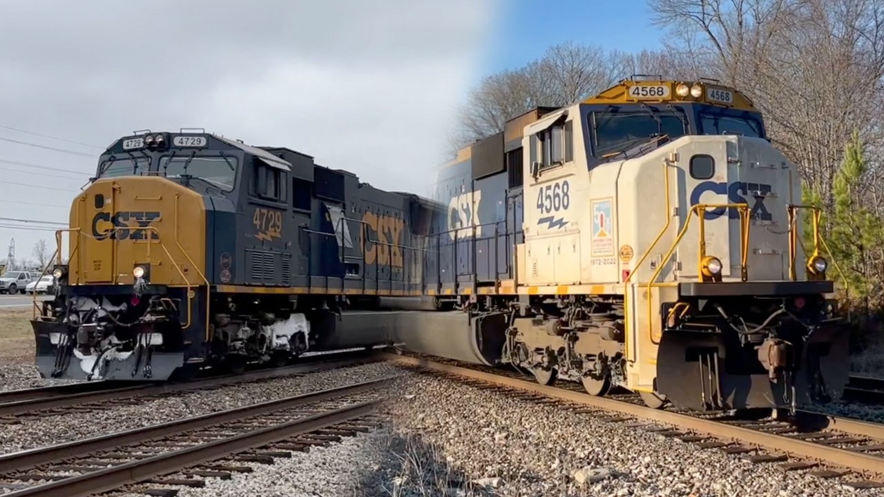 Наблюдение за поездами CSX в Среднем Теннесси — зима 2025/2026