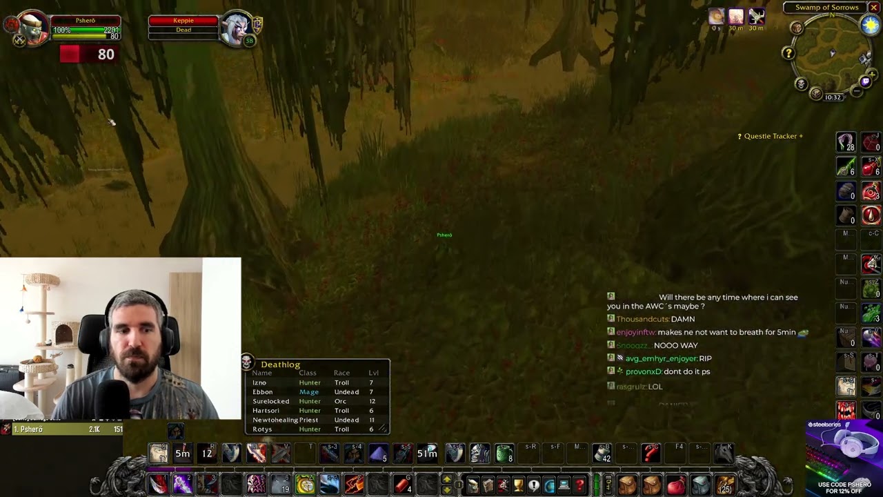 This is PvP on the Hardcore Server!