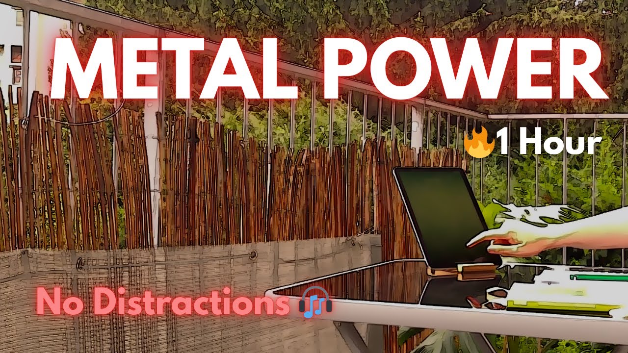 1 Hour Study With Me | Heavy Metal Study Music | Focus & Concentration