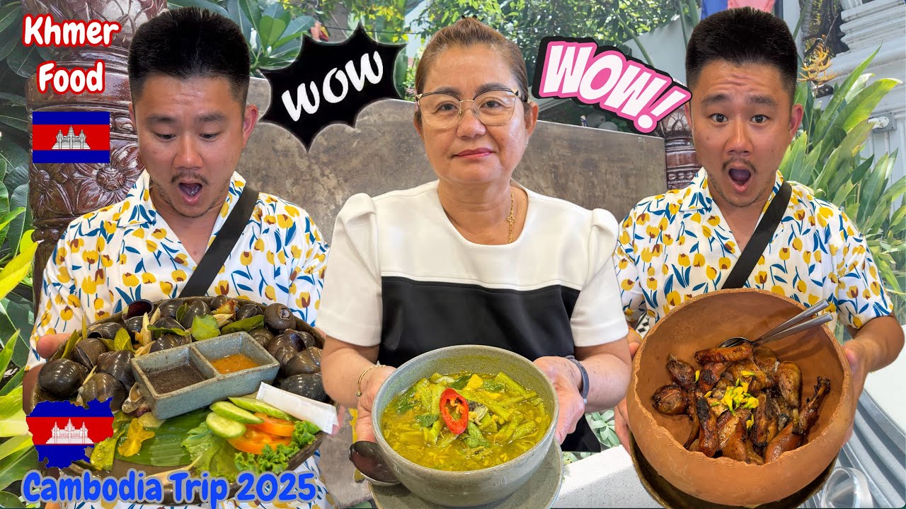 Beautiful Restaurant Delicious Khmer Food in Phnom Penh, Cambodia 🇰🇭 (4K)