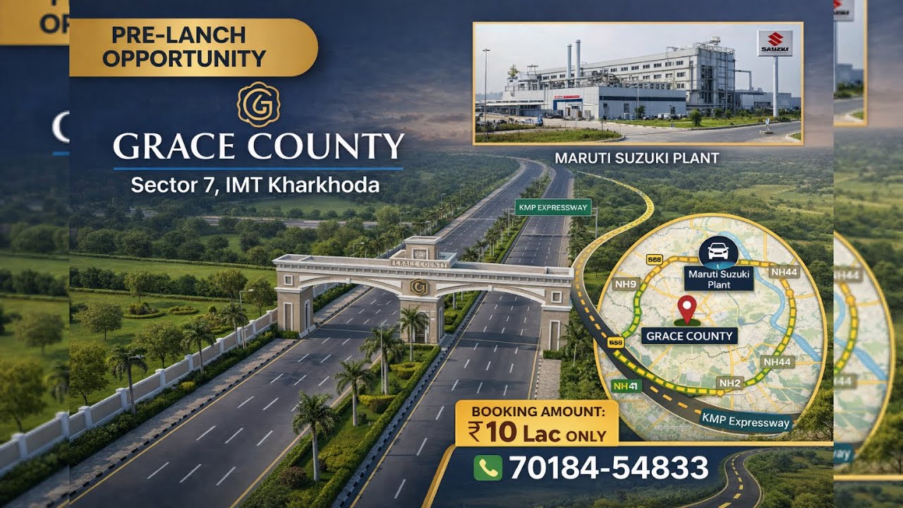 Pre-Launch Alert 🚨 Grace County Sector 7 IMT Kharkhoda | DDJAY Plots
