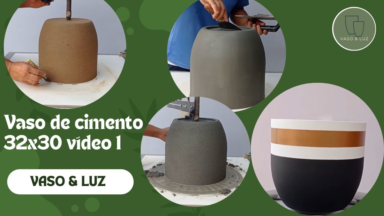 Vaso de cimento G-32x30, vídeo 1