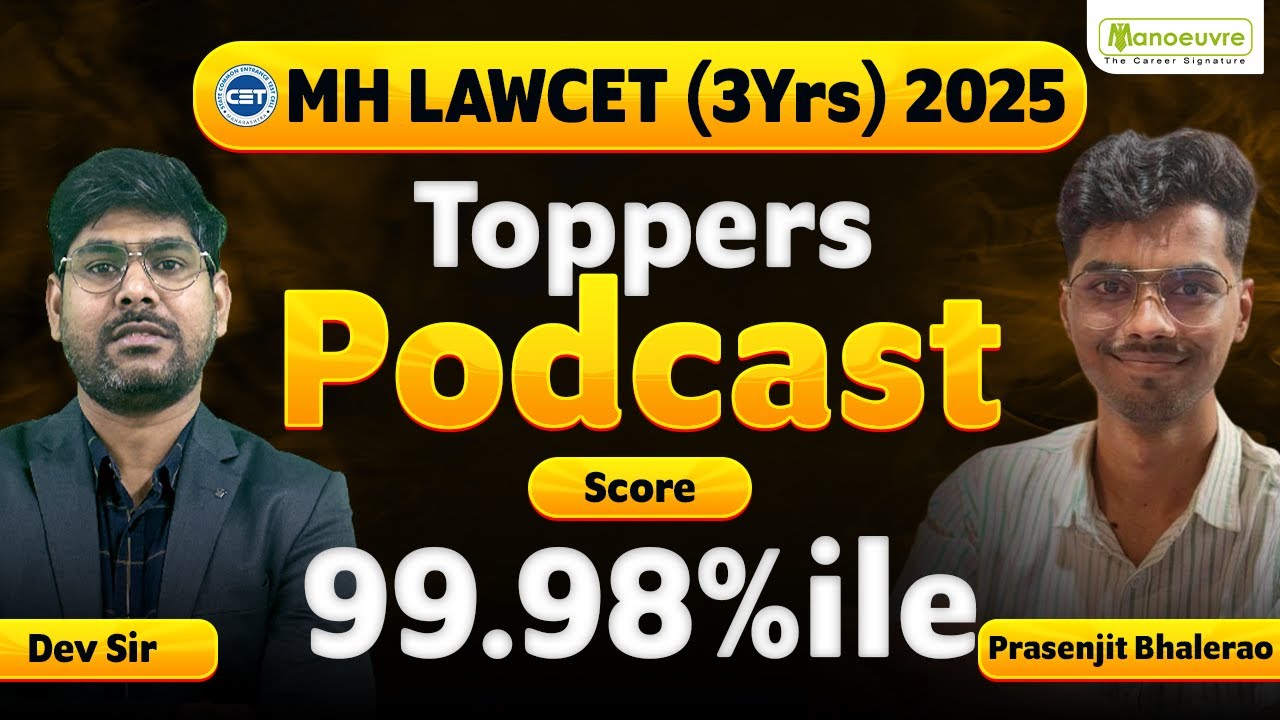 MHCET LAW (3 Years) 2025 Podcast 