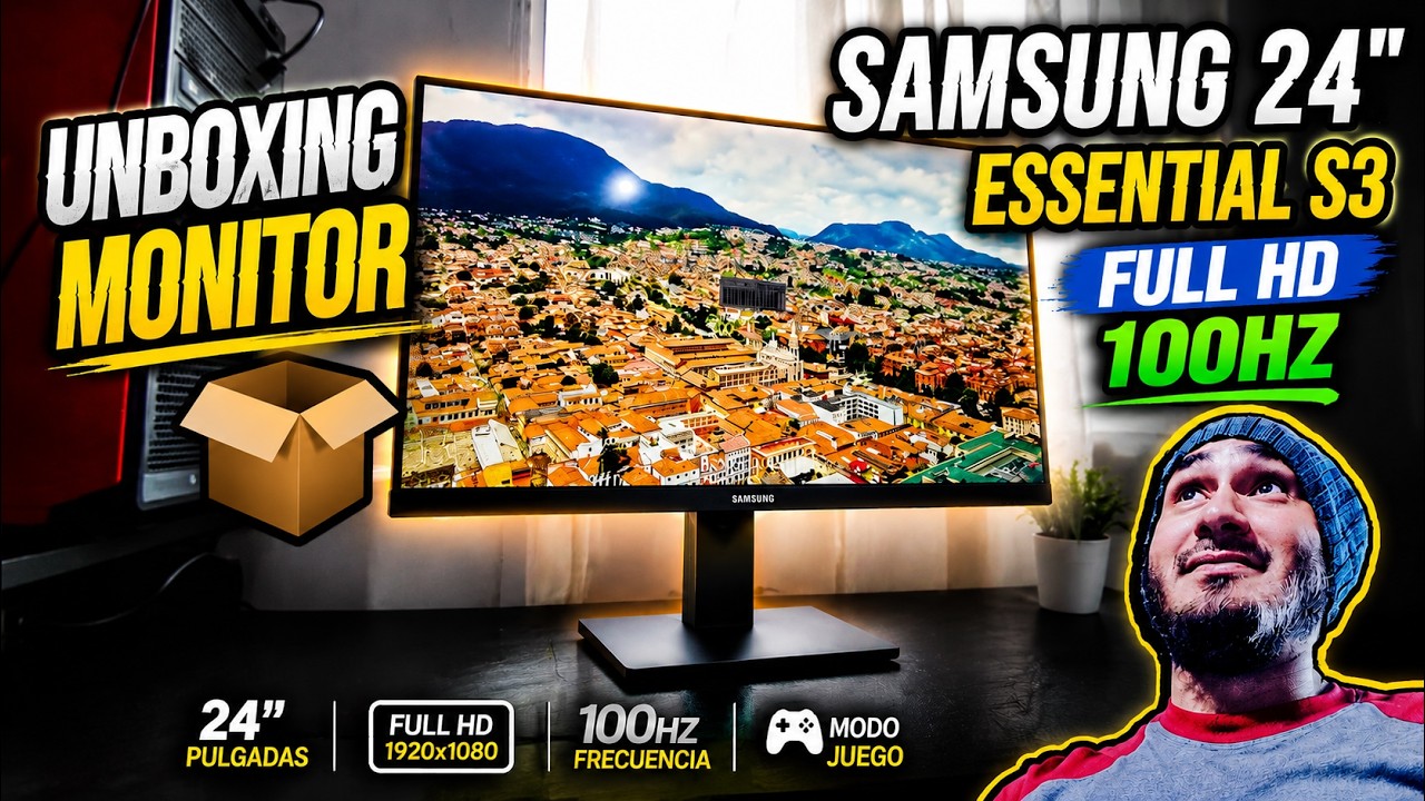 UNBOXING MONITOR SAMSUNG 24
