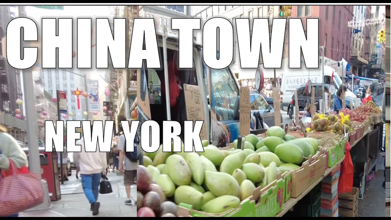 Grocery Shopping and Sightseeing in New York City Chinatown