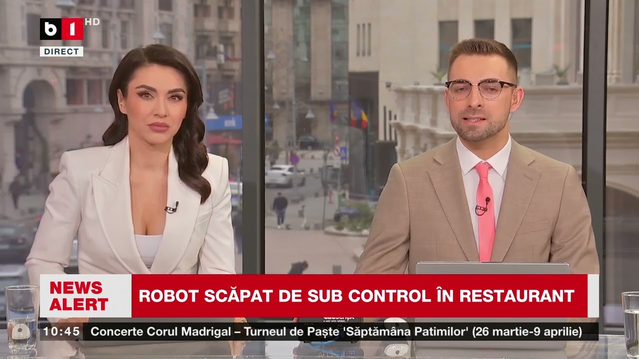 ROBOTUL SCĂPAT DE SUB CONTROL &Icirc;N RESTAURANT_Știri B1TV_23 mar. 2026