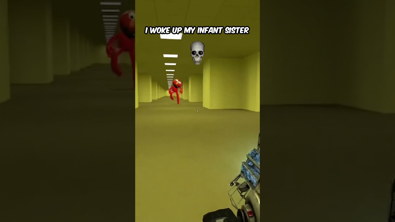 Getting chased by Elmo 