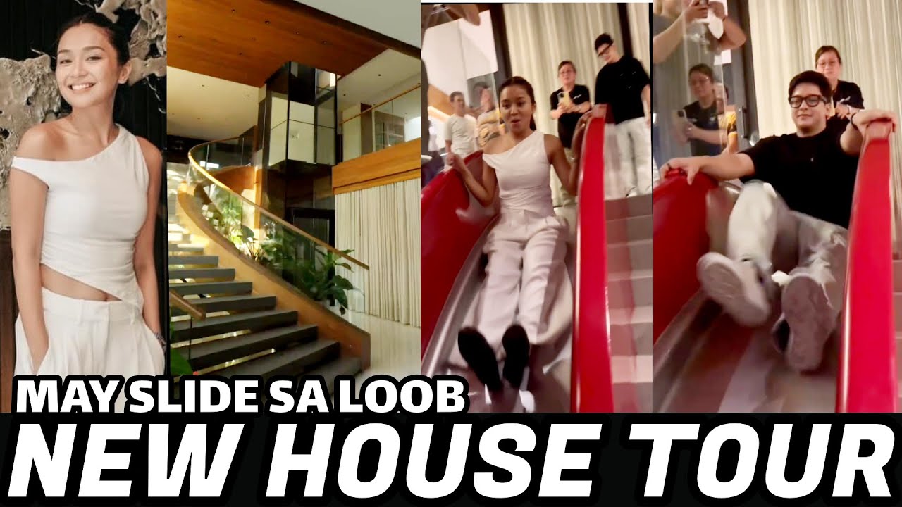 MULTI-MILLION NEW HOUSE TOUR NI KATHRYN BERNARDO😍ALDEN RICHARD NAG SLIDES SA LOOB NG BAHAY NI KATH