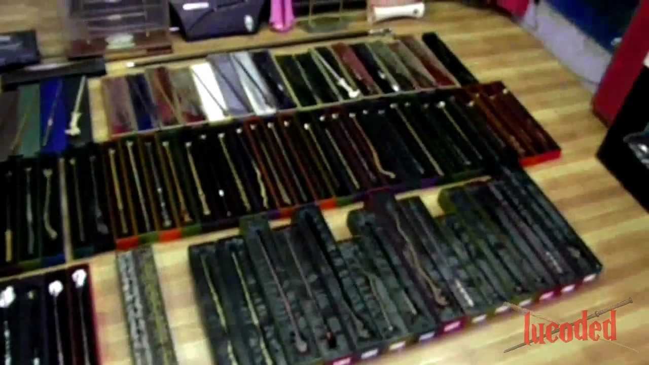 all my wands 122 wands ,toda mi coleccion de varitas de harry potter