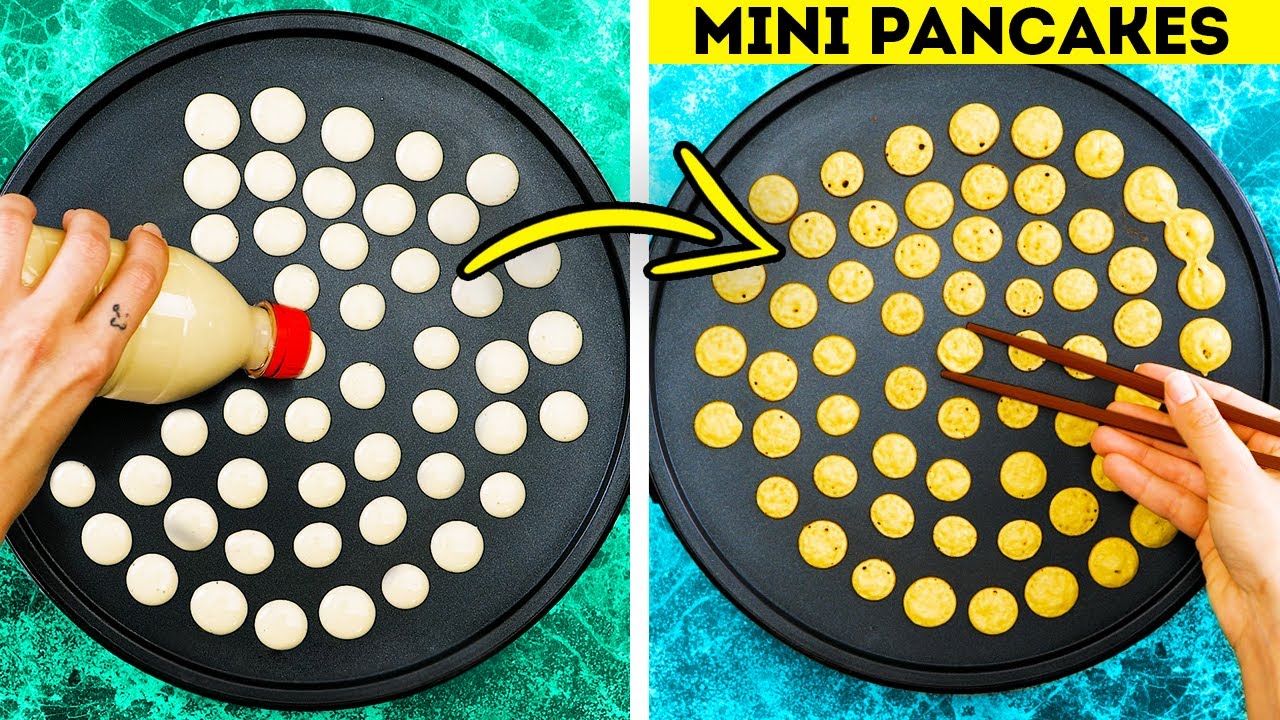 28 IDEE COL CIBO IN MINIATURA || PANCAKE MINI E MINI HAMBURGER