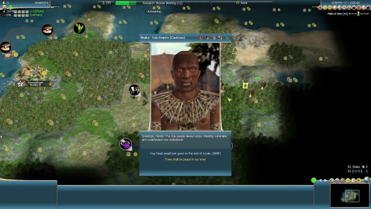 Justinian - Deity 113 EP01 Power of Plains Cow | Civilization IV