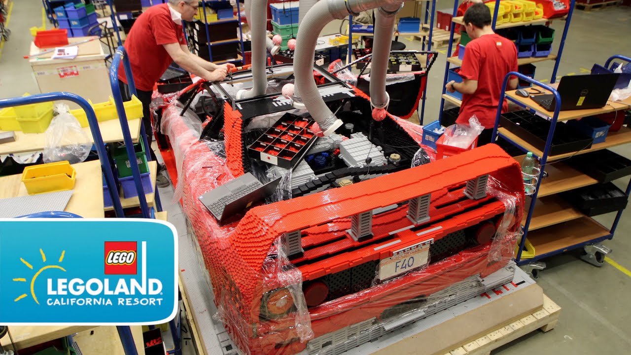 LEGO® Ferrari Model Timelapse | LEGO® Ferrari Build & Race