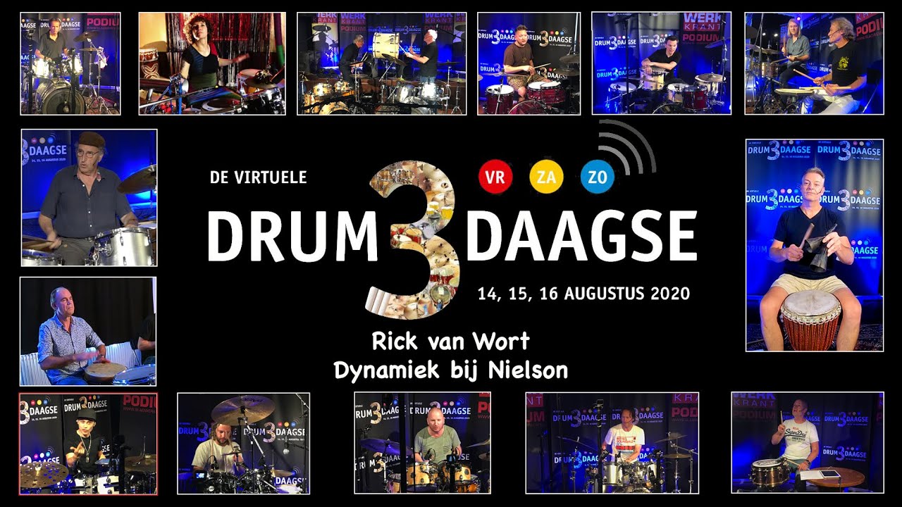 D3D workshop drums Rick van Wort - De Virtuele DrumDrieDaagse