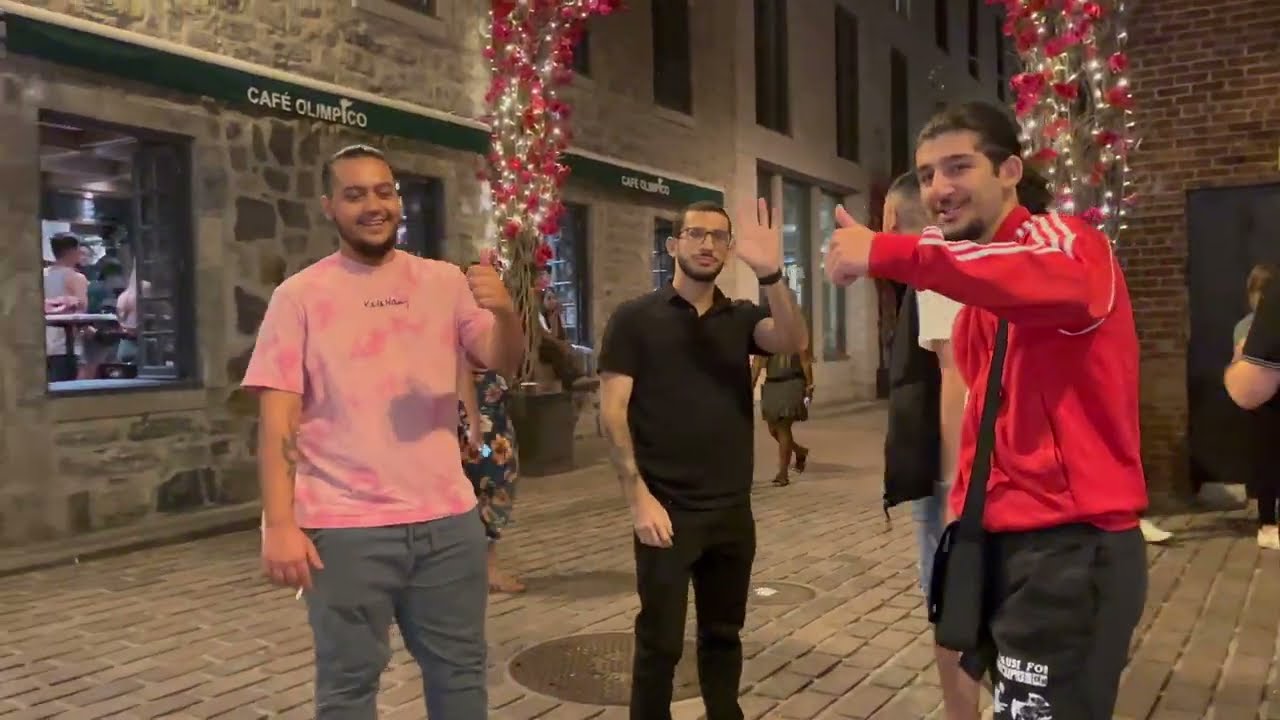 [4K] Montréal 2023 Old Montréal and Old Port Nightlife Walking Tour|4K 60FPS|#bars #restaurant #mtl